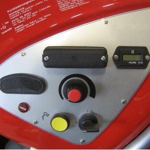 Control panel for fire engine