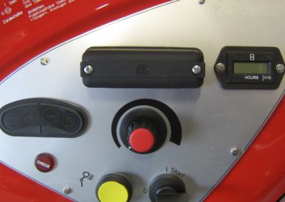 Control panel for fire engine