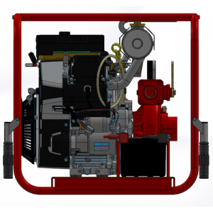 Portable pump petrol engine
