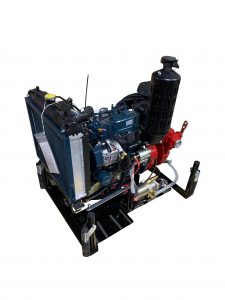 Single turbine centrifugal pump.