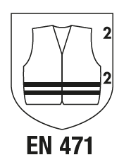 EN 471+A1: 2008 Ropa de señalización de alta visibilidad para uso profesional - métodos de prueba y requisitos