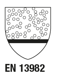 EN 13982-1 : 2004/A1 : 2011 Vêtements de protection à utiliser contre les particules solides
