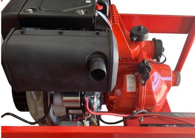 Fire pump motor with electric starter