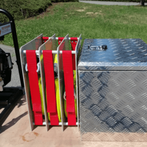 Fire hose rack