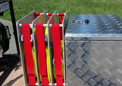 Fire hose rack