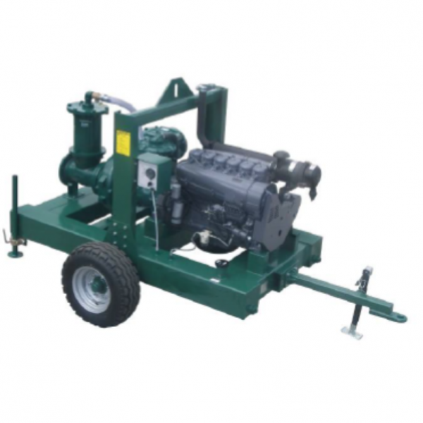 towable motor pump for irrigation