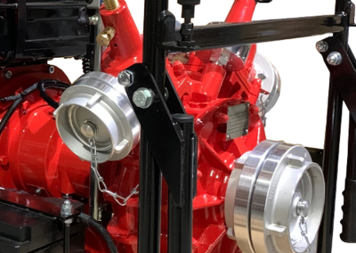 Connection for fire pump