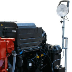 Pompe sur chassis avec projecteur