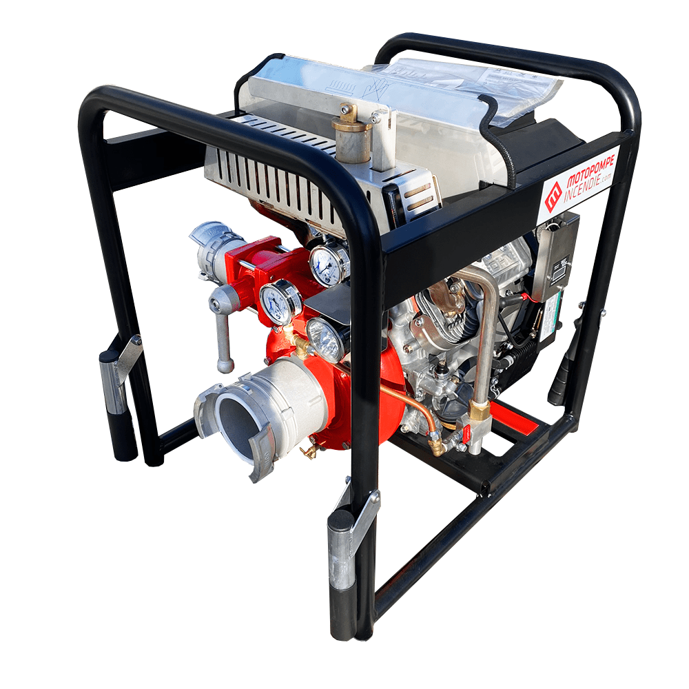 Transportable Motorpumpe zum Schutz vor Brandausbrüchen