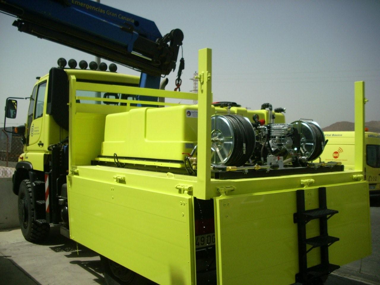 Truck with high pressure kit