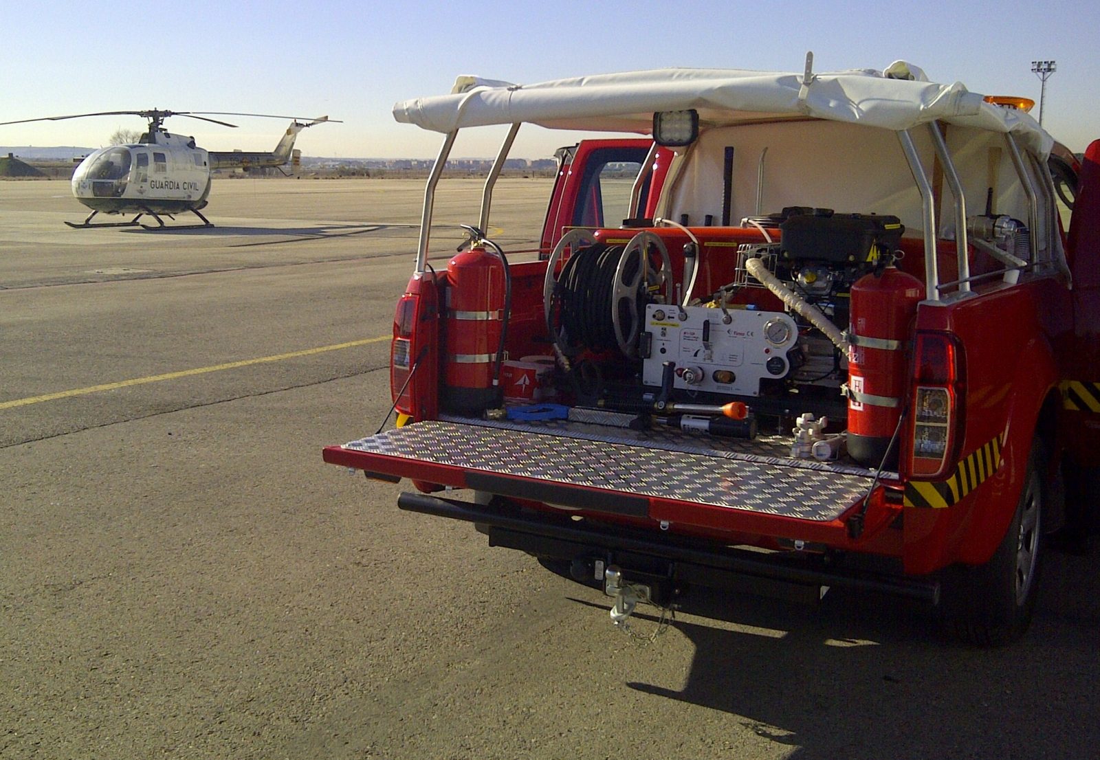 Feuerlösch-Kits mit Hochdruck-Motorpumpe und Tank auf Pick-up