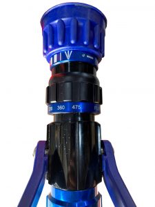 Fire thrower flow selector