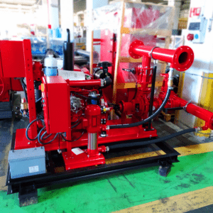 Unit on skid with control panel