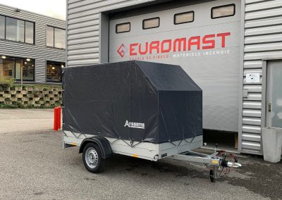 High pressure kit on EUROMAST trailer