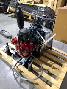 Portable diesel pump with KUBOTA engine + ignition by exhaust gas
