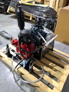 Pompe diesel portable avec moteur KUBOTA + amorçage par gaz échappement