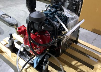 Portable diesel pump with KUBOTA engine + ignition by exhaust gas