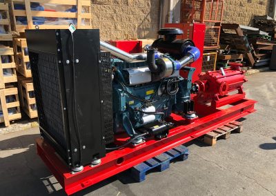 NFPA20 pump unit with horizontal pump