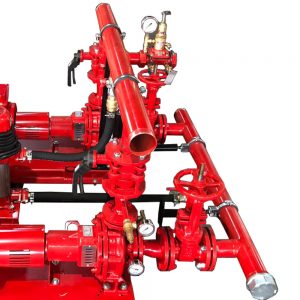 Electric pump on fixed frame