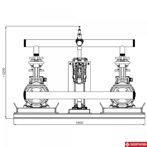 Dimensions of the fire pump set