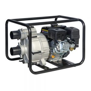 Industrial motor pump with priming