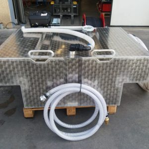 T-shaped stainless steel tank