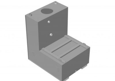 HP-Kit-Spülkasten aus Edelstahl, L-Form