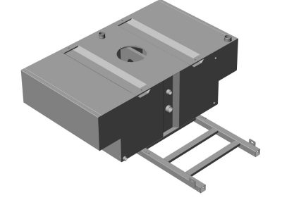 HD-Kit-Spülkasten in T-Form aus Edelstahl