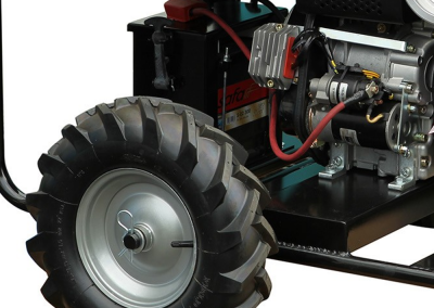 Transportable frame for fire pump