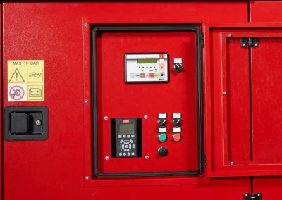 Firefighters intervention trailer control panel