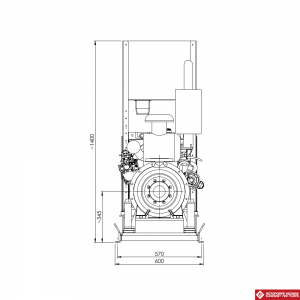 Groupe motopompe selon la norme NFPA 20