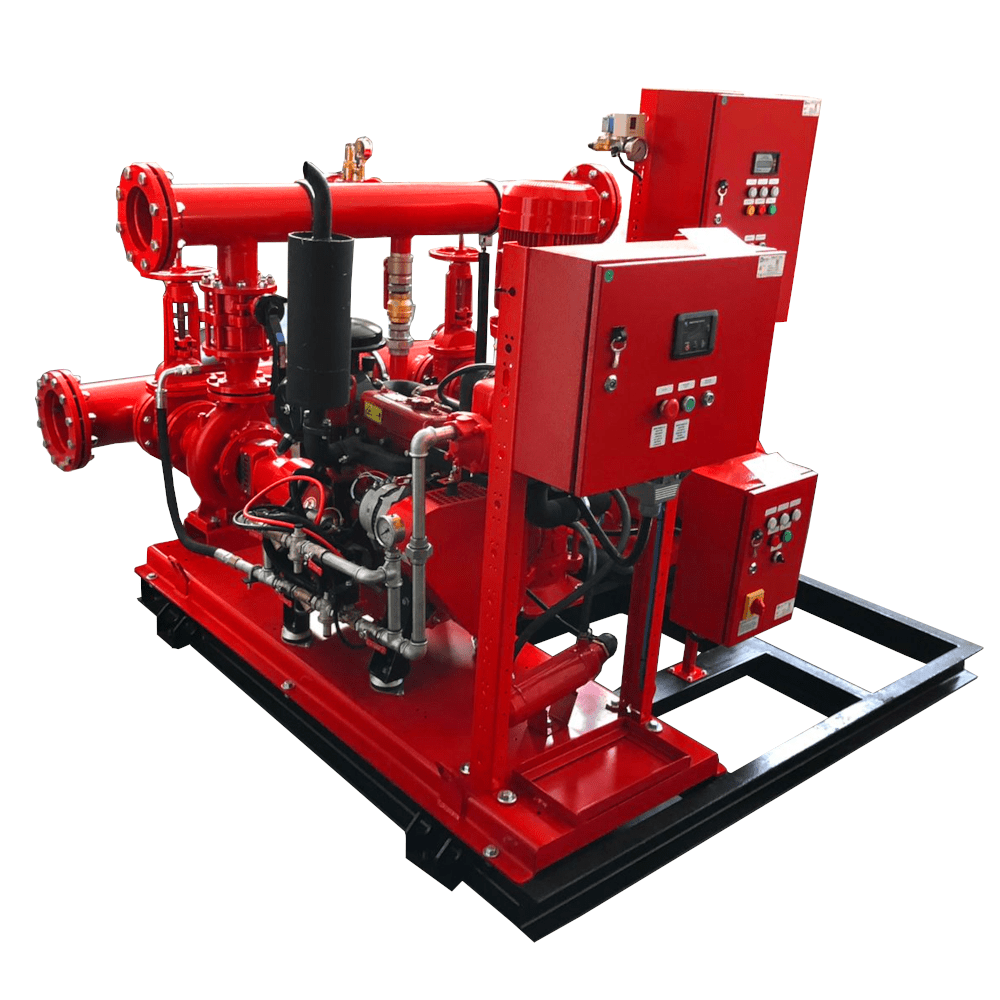 Unidade de bomba de diesel de combate a incêndios