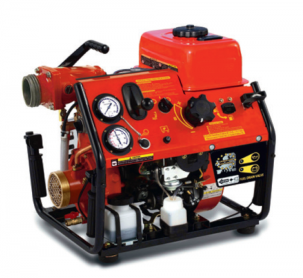 Portable fire pump for sea water