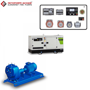 Self-priming electric pump with generator on road trailer (550m3 / h max)