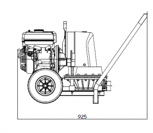 Diaphragm pump for contaminated water (10m3 / h max)