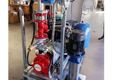 Fixed motor pump to EN12845 standard