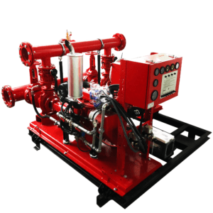 Pump unit on chassis