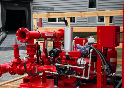 Fire safety pump unit