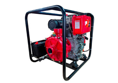 Fire pump with diesel engine electric start