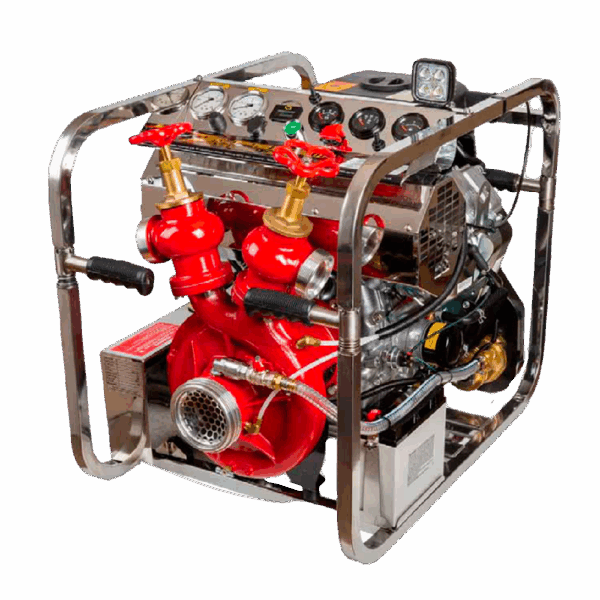 Heavy-duty seawater fire pump with Briggs petrol engine