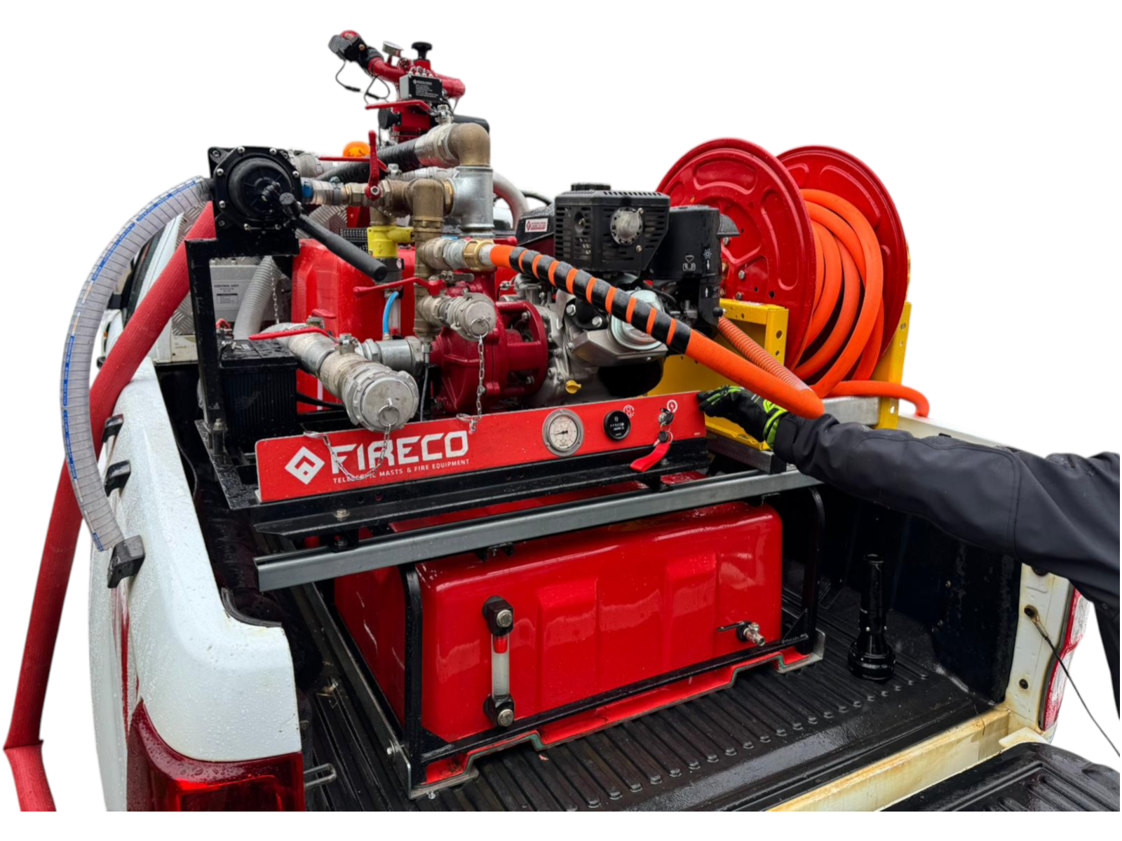 Kit basse pression avec citerne et canon motorisé en option